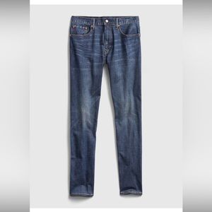 Men’s GapFlex Athletic Taper Jeans - dark tinted wash